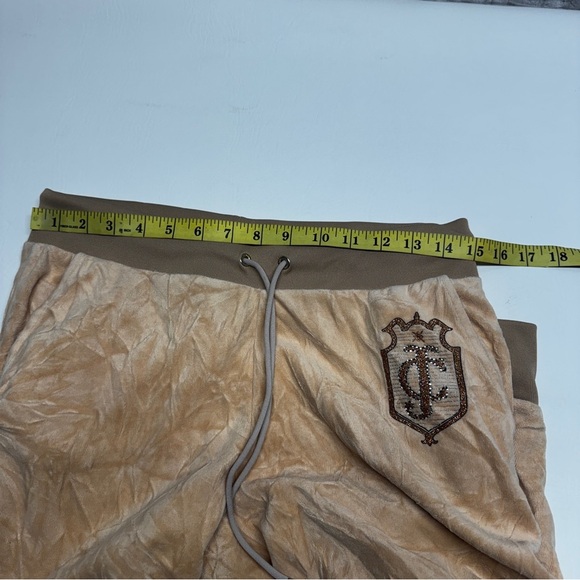 Juicy Couture Beige Joggers Y2K velvet size M - Picture 6 of 7